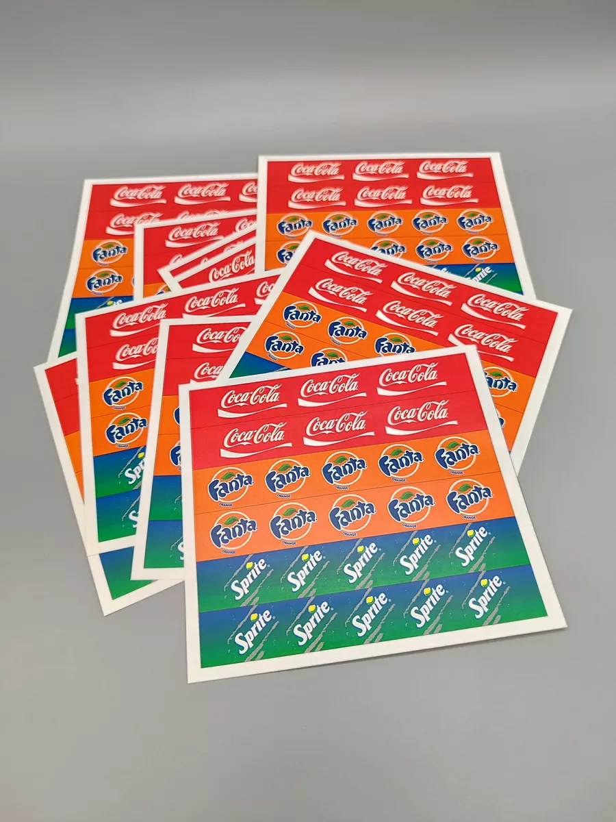 Наклейки на бутылочку №1, 60 шт.