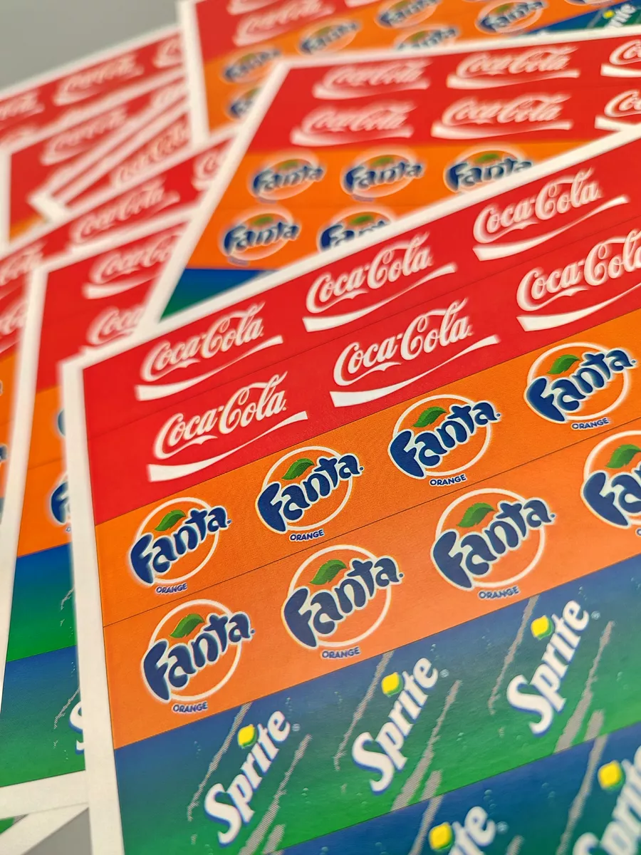 Наклейки на бутылочку №1, 60 шт.