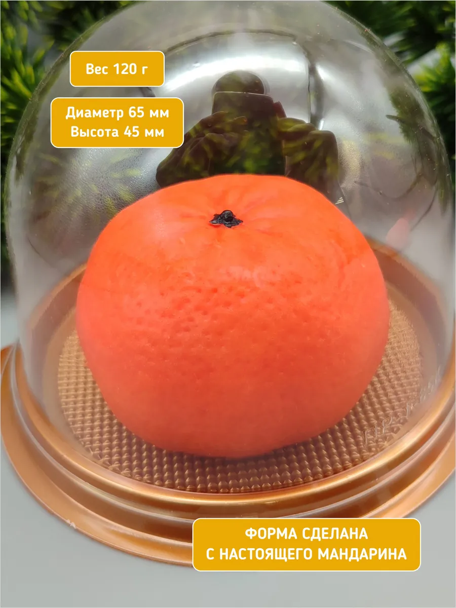 Силиконовая форма для шоколада Мандарин неочищенный большой