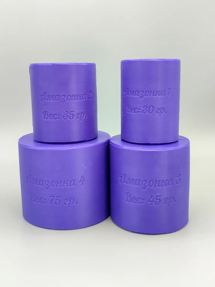 Силиконовые формы Розы Амазонка, 4 шт.