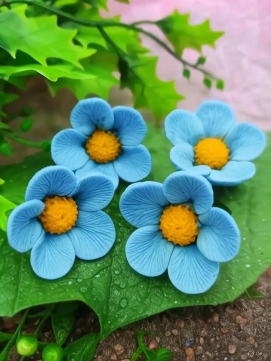 Силиконовая форма Незабудки