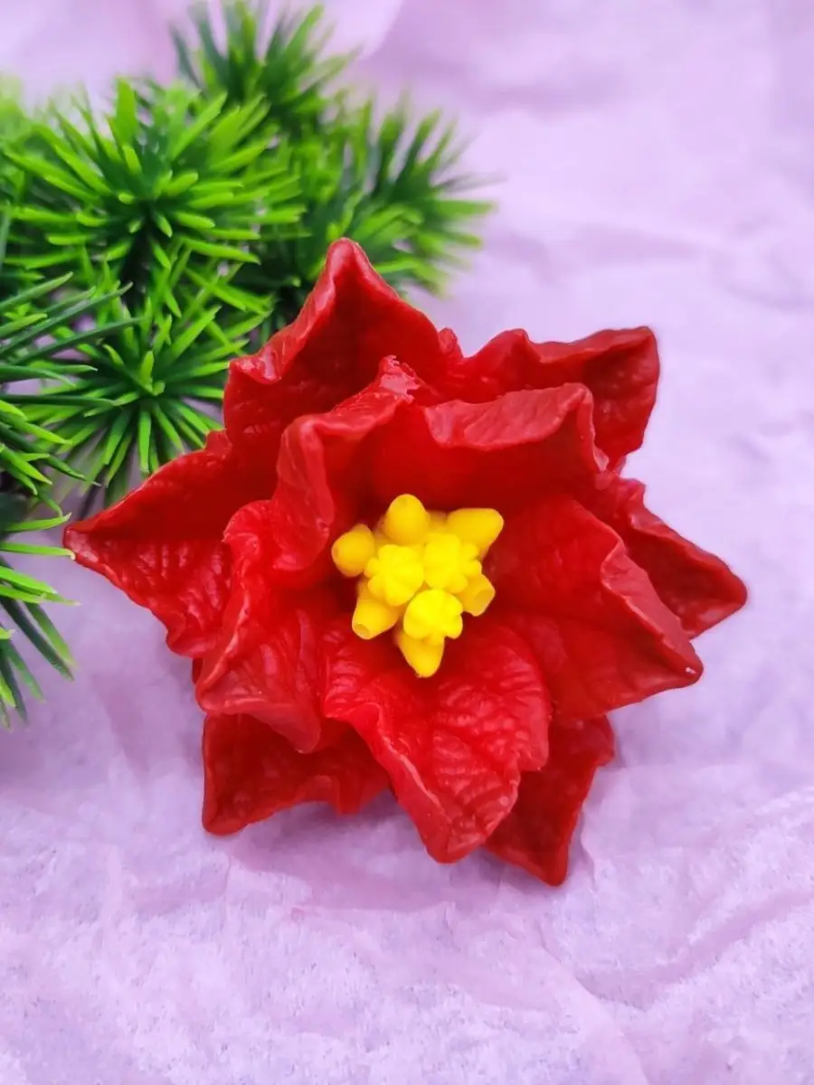 Силиконовая форма Пуансеттия