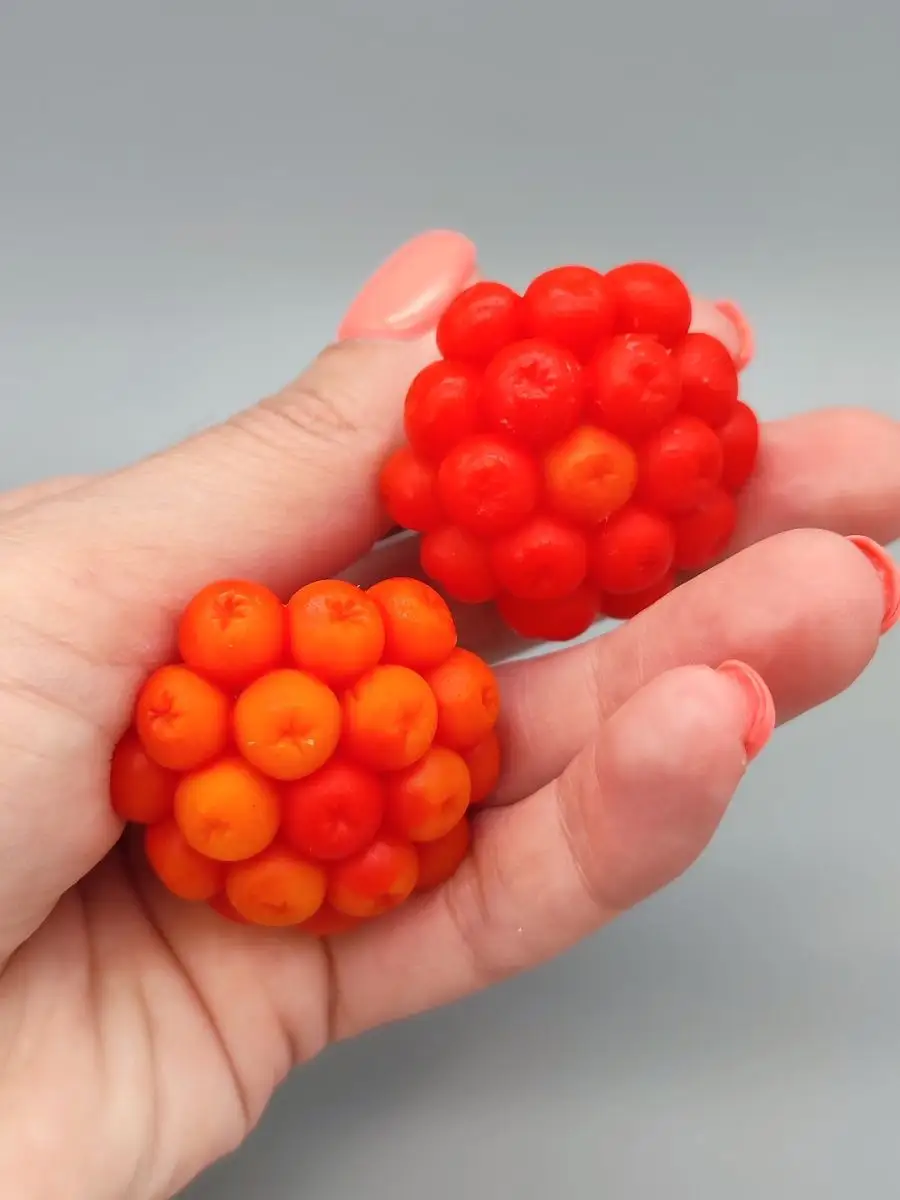 Силиконовая форма Гроздь рябины малая, 2 шт.