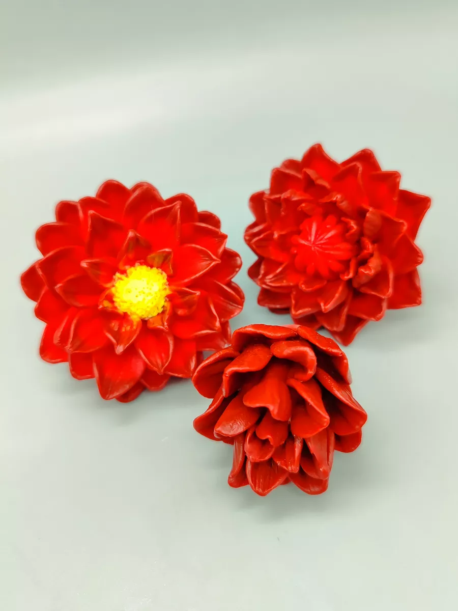 Силиконовая форма Комплект Георгины