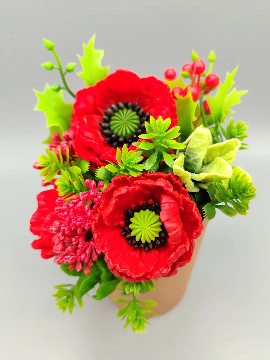 Силиконовая форма Маки Восточные