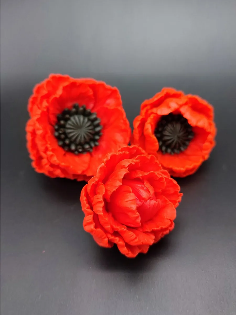 Силиконовая форма Маки Восточные