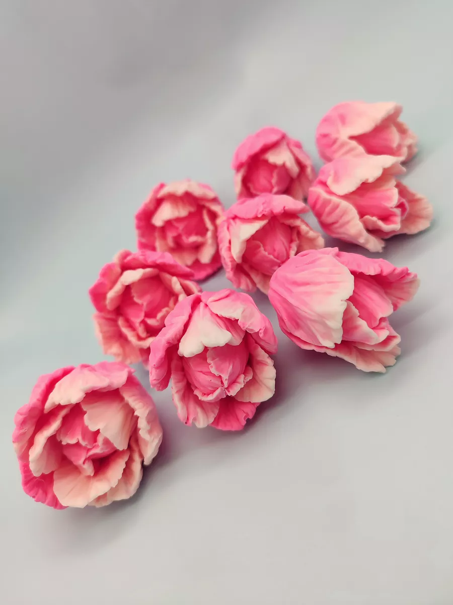 Силиконовая форма для мыла Тюльпаны Махровые