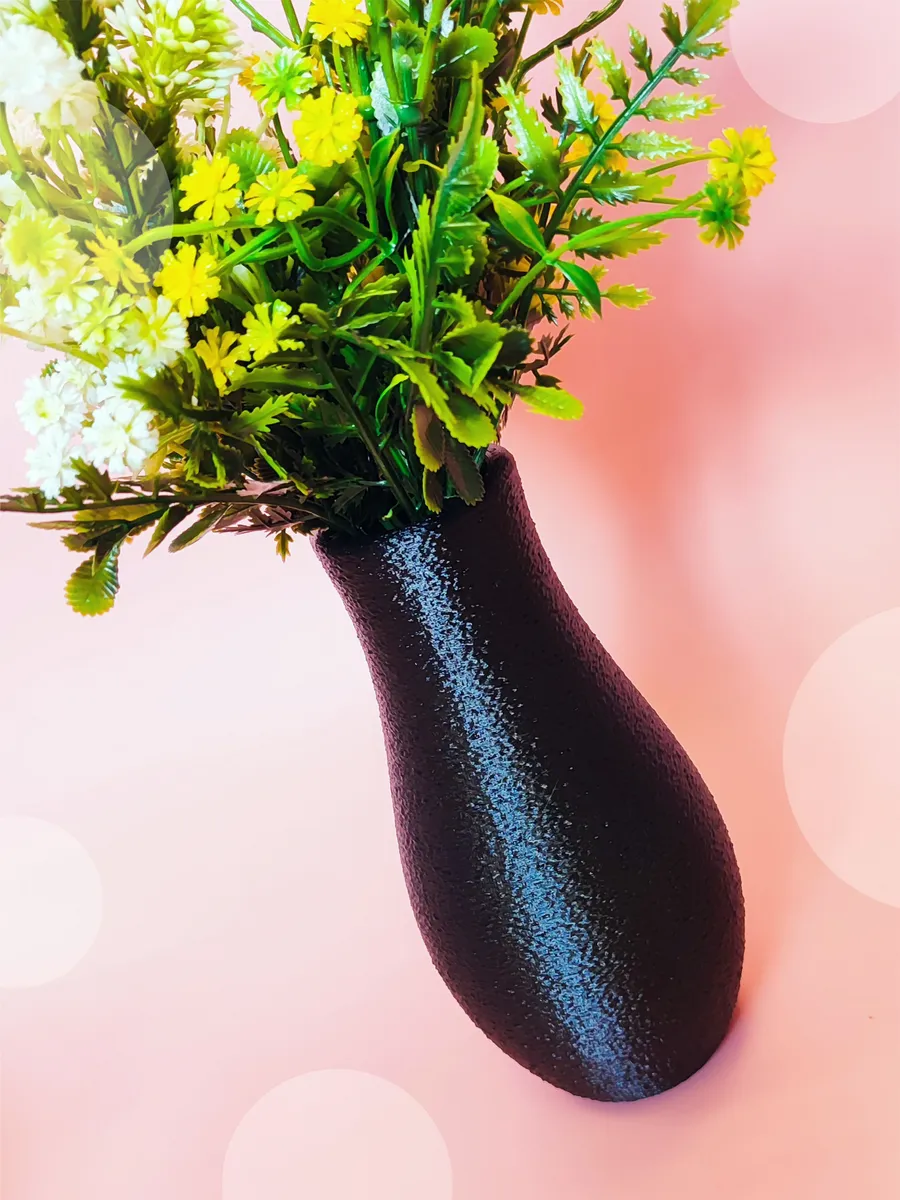 Интерьерная ваза Мармарис Чёрная