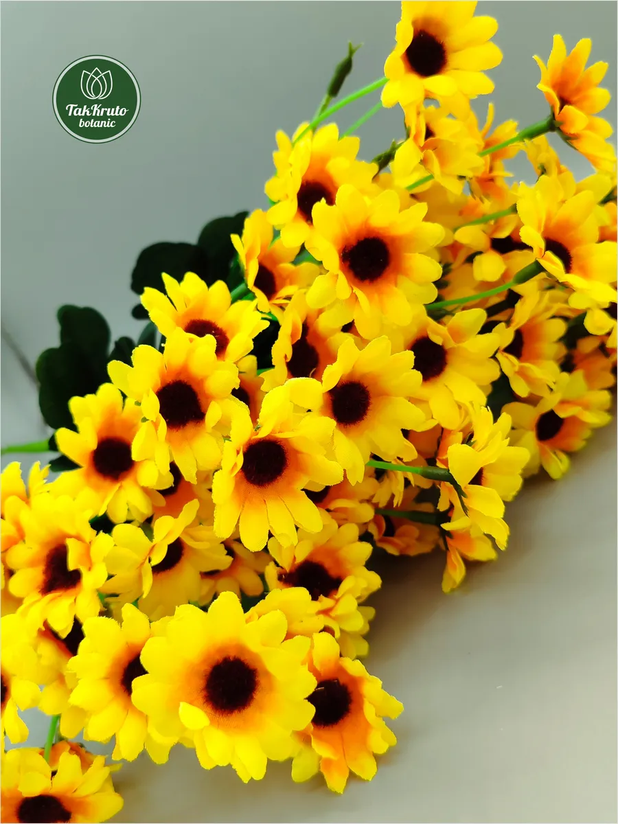 Цветы искусственные Мини-подсолнухи №1