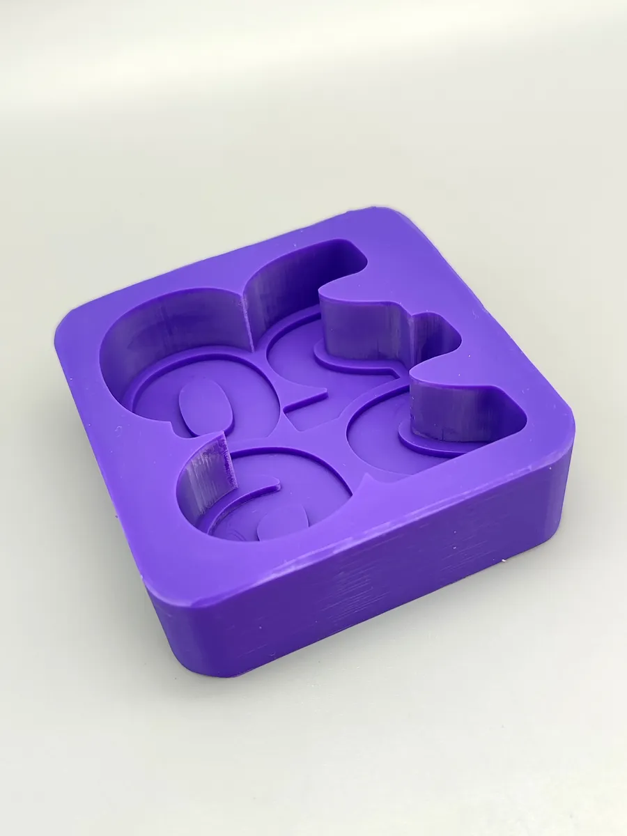 Силиконовая форма Топпер 2026 квадрат