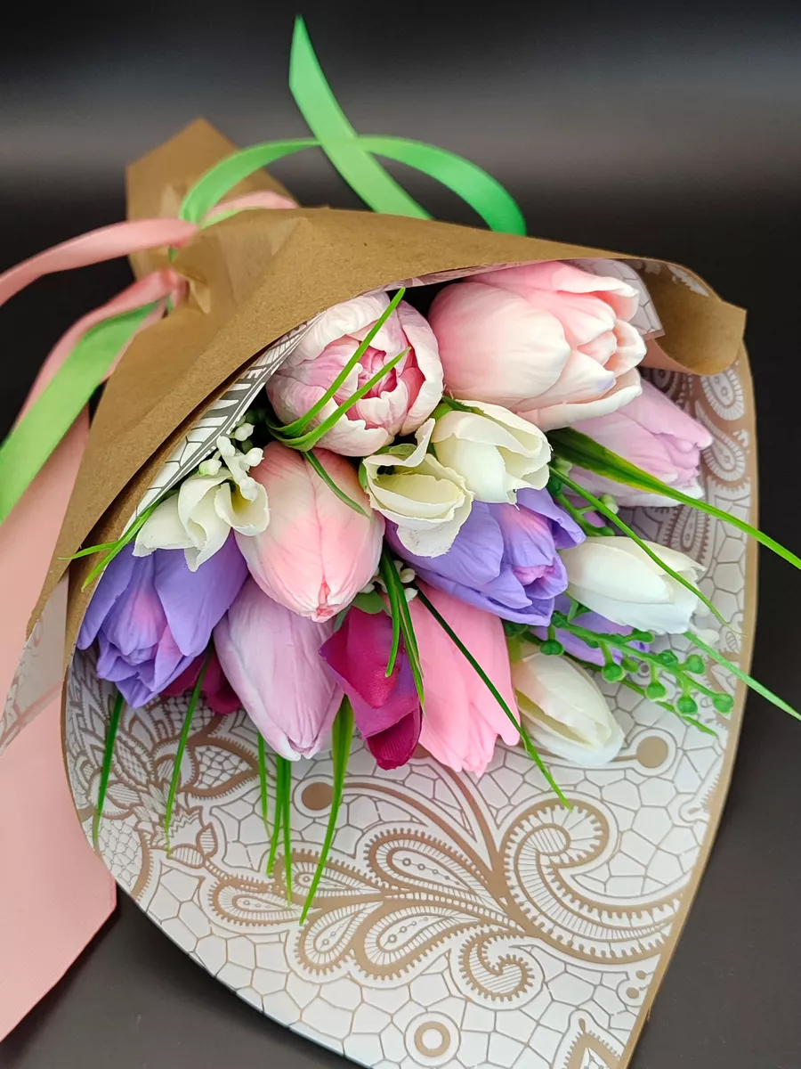 Силиконовая форма для мыла Тюльпаны Классические-3