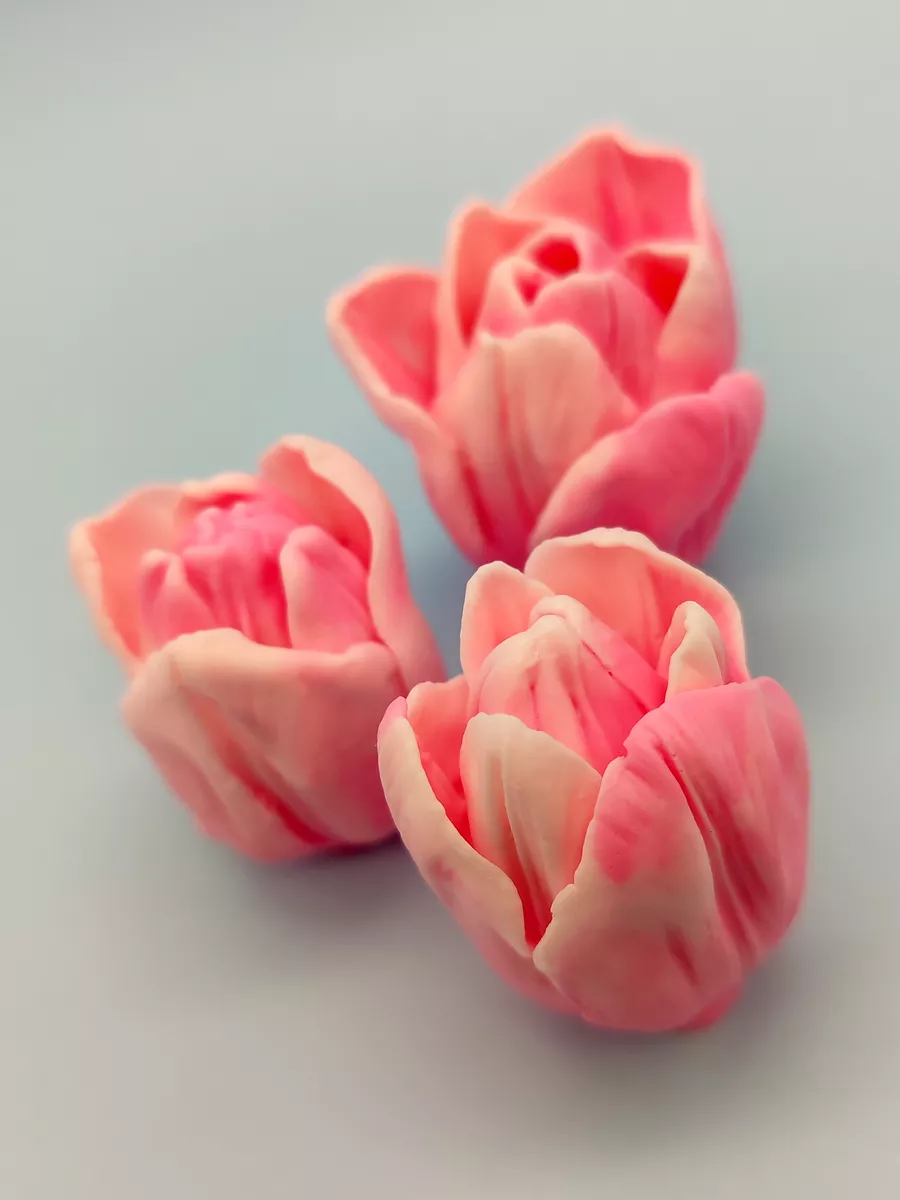 Силиконовая форма для мыла Тюльпаны Нежные