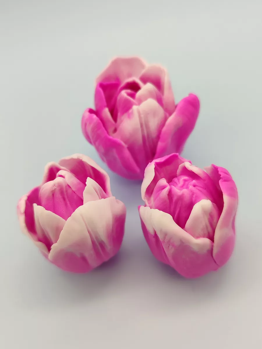 Силиконовая форма для мыла Тюльпаны Нежные