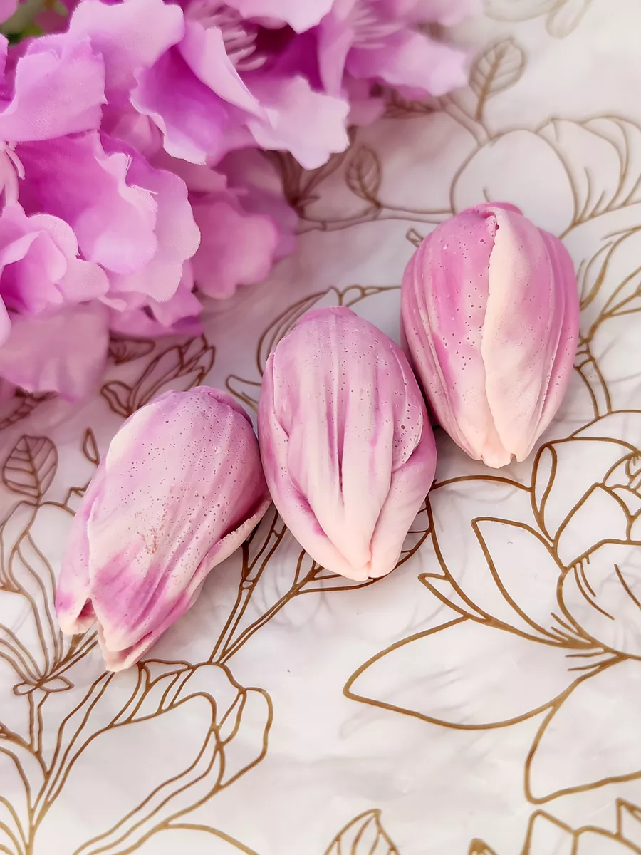 Силиконовая форма для мыла Бутоны Тюльпанов