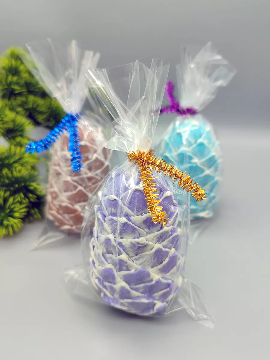 Мыло ручной работы Шишка кедровая, 3 шт.