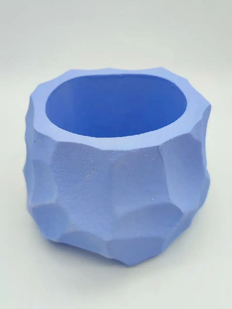 Силиконовая форма Кашпо Лед и Камень