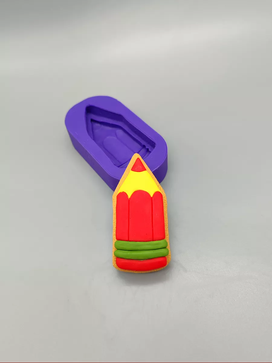 Силиконовая форма 1 Сентября Карандаш 2d