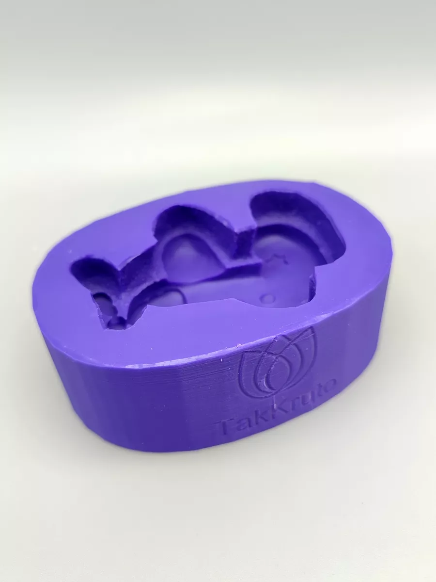 Силиконовая форма 23 февраля - Самолётик 2d