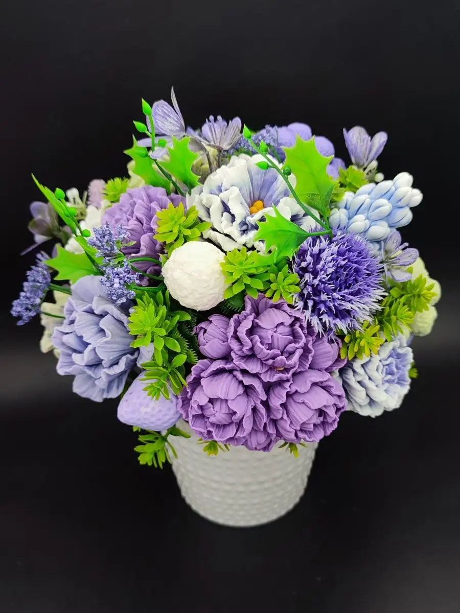 Силиконовая форма Букет пионов