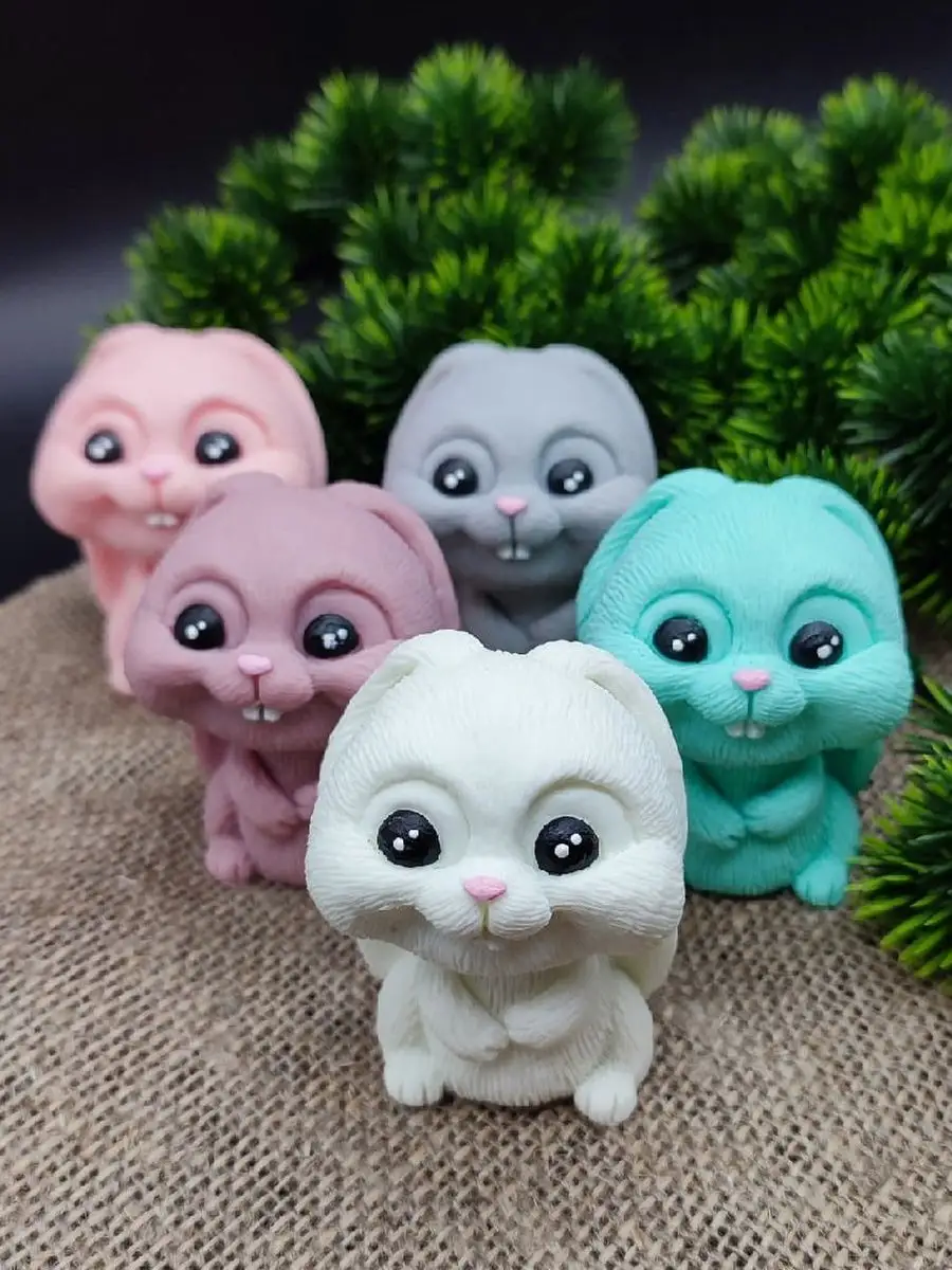 Силиконовая форма для мыла Кролик Оскар