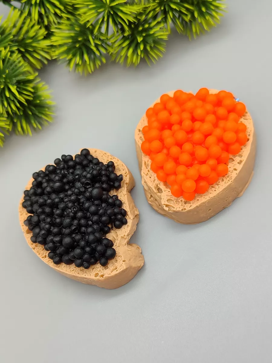 Силиконовая форма для мыла Бутерброды с икрой