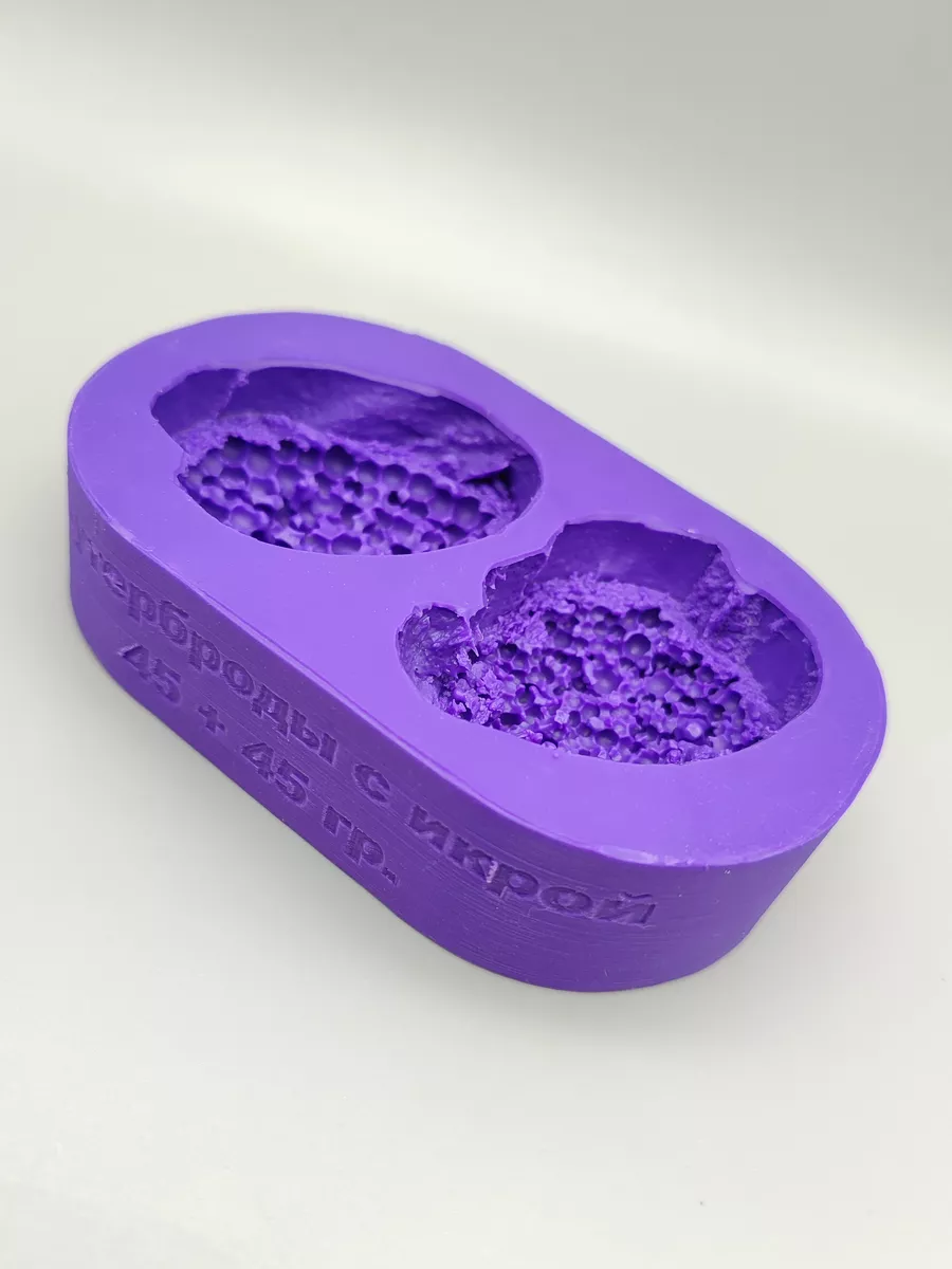 Силиконовая форма для мыла Бутерброды с икрой