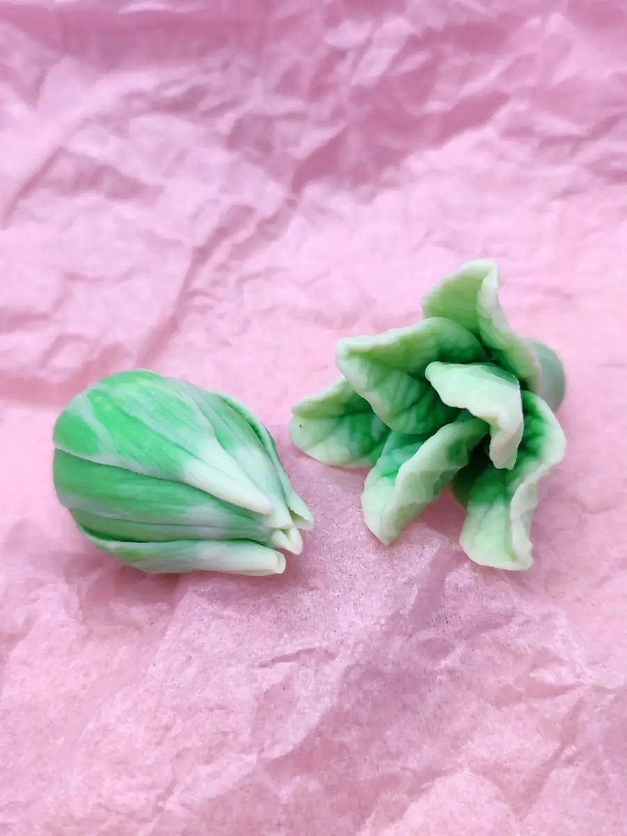 Форма силиконовая Бутон и Листочки