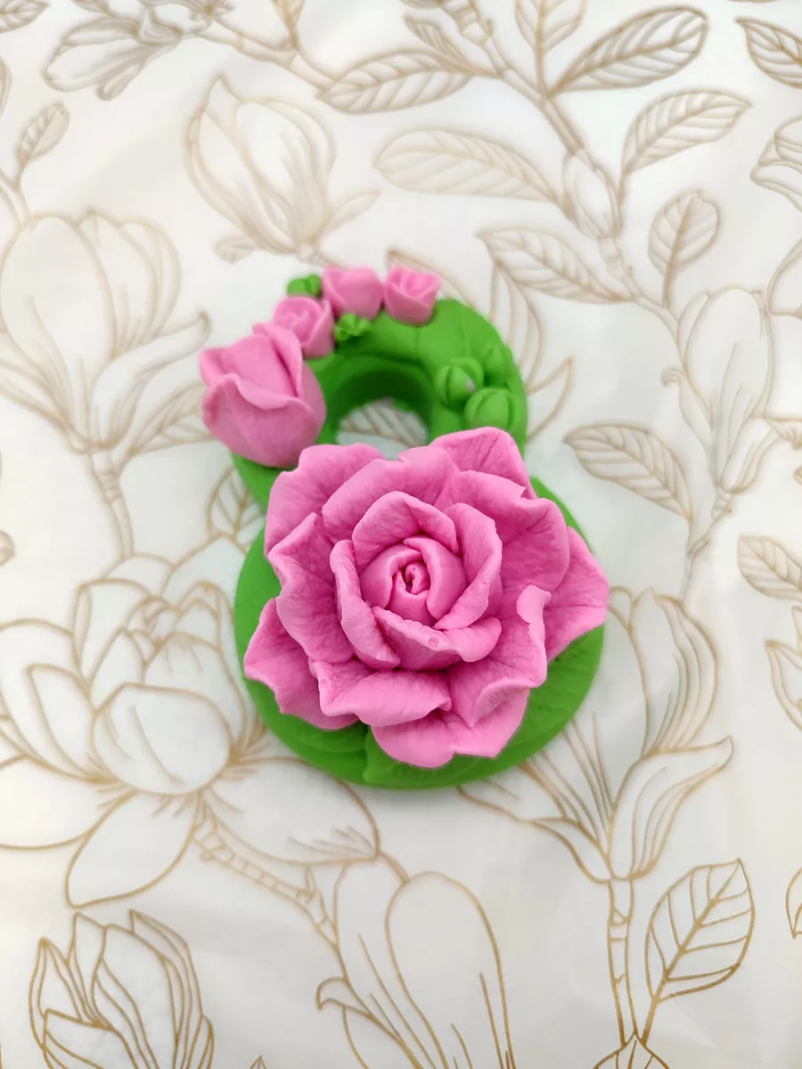 Силиконовая форма Восьмёрка с розами