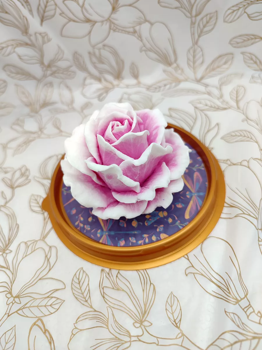 Мыло Роза большая нежно-розовая